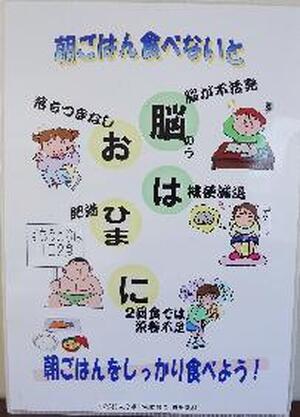 朝ごはん食べないと　脳がおひまに