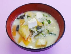 切干大根と豆乳のみそ汁