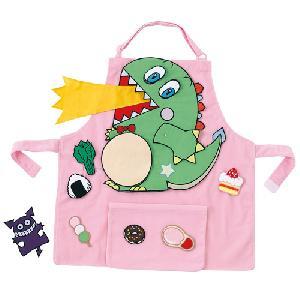 食育エプロン（かいじゅうくん/たべものいっぱい）