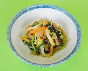 ちりめんと野菜のごま和え