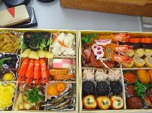 フードモデル　おせち２段