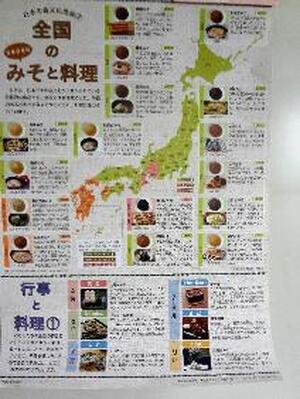 日本の食文化地図ポスター版