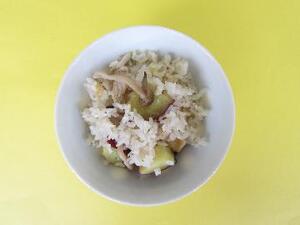 さつまいもとキノコのご飯