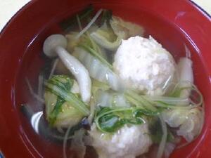 鶏のつみれ汁　鍋仕立て