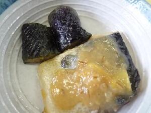 鯖の味噌煮　茄子の田舎煮