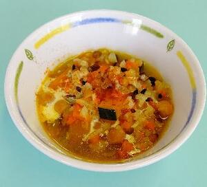 レンズ豆とかぼちゃのクリームスープ